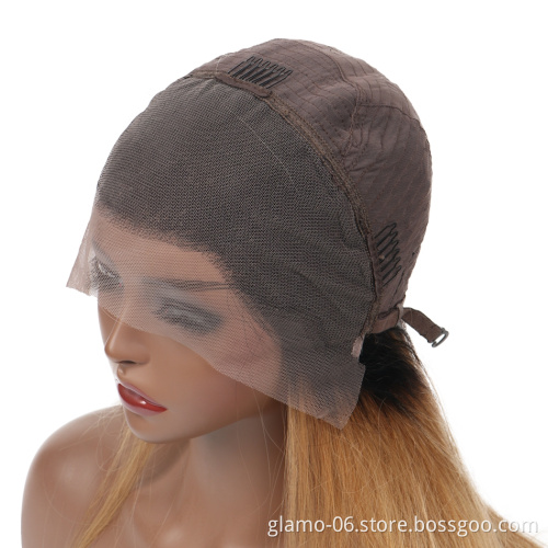 13x4 Pre Plucked Straight Brown And Blonde Highlight Human Hair Wig,Blonde Highlighted Wigs,Brown Blonde Highlight Human Hair